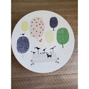 Kate Spade New York  Lenox Hopscotch Drive About Town Cake Stand Plate Porcelain